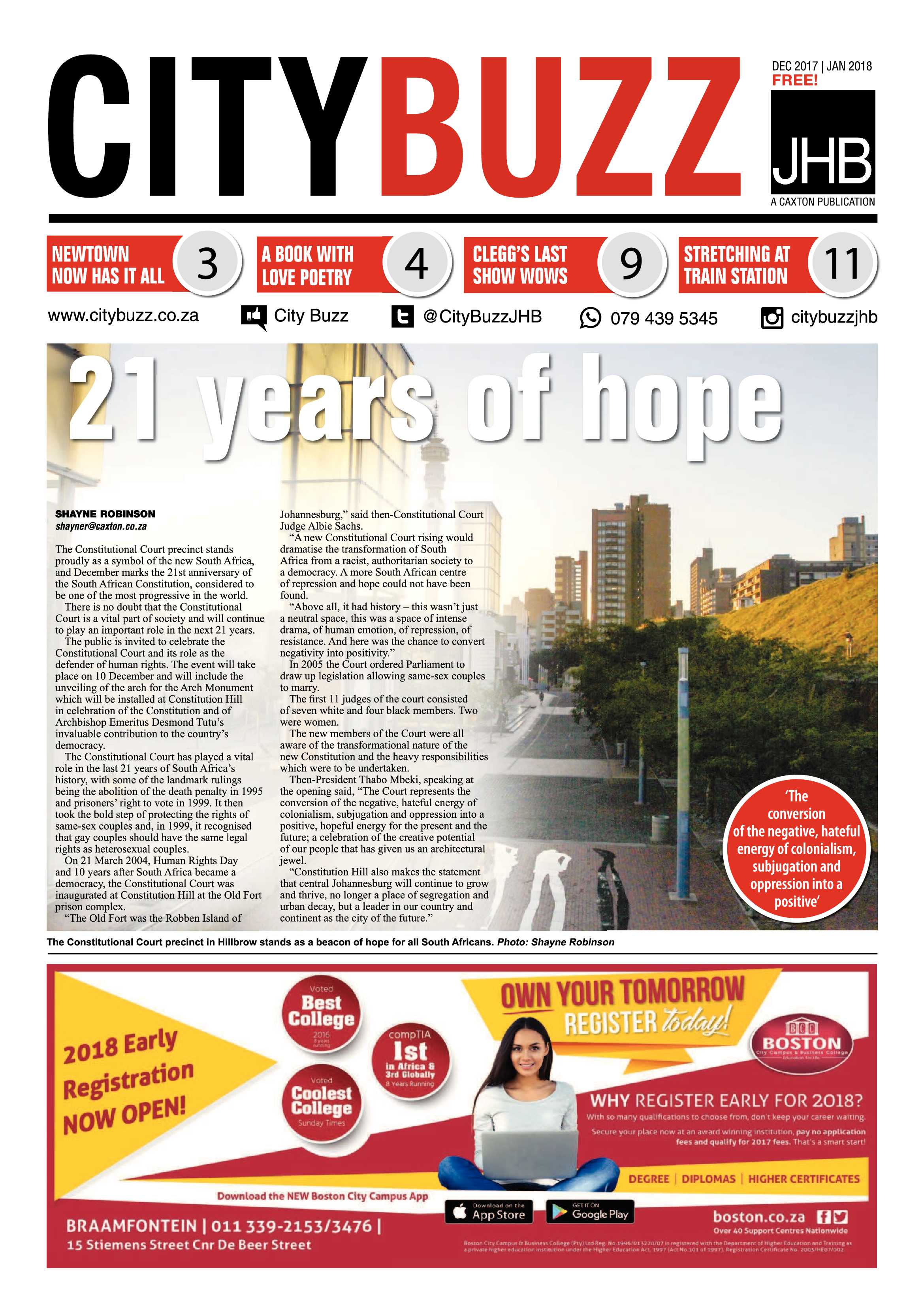 City Buzz December 2017 January 2018 page 1