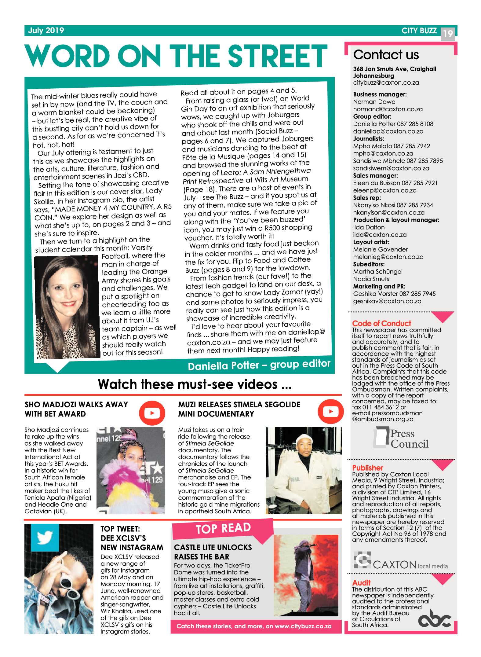 CityBuzz July 2019 page 19