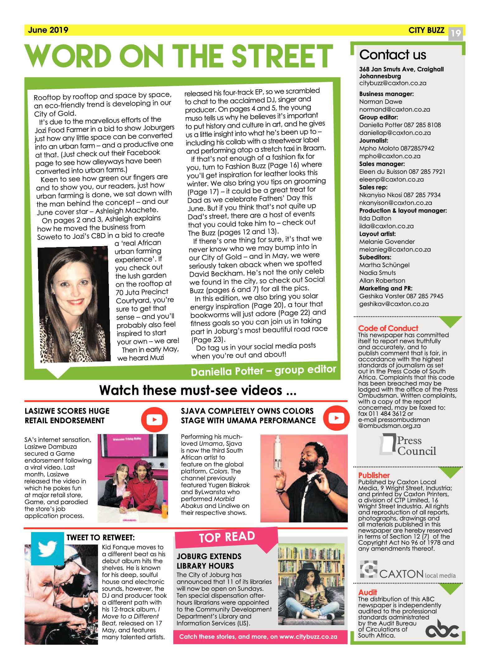 CityBuzz June 2019 page 19