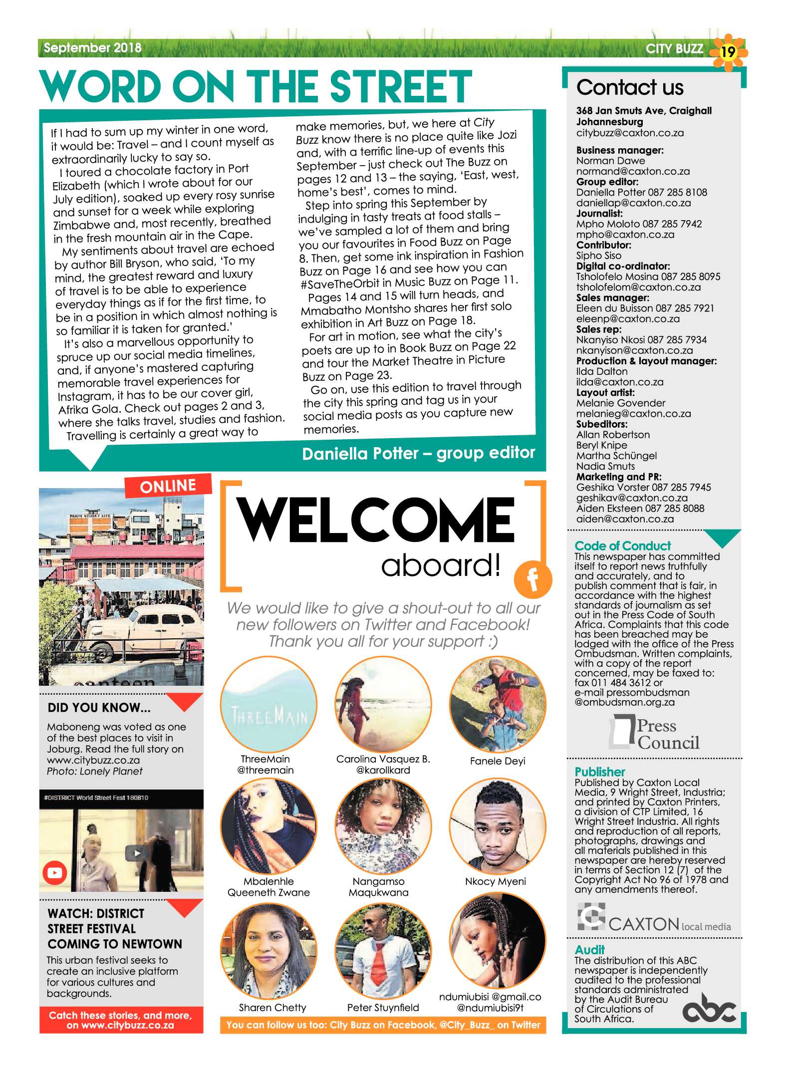 CityBuzz September 2018 page 19