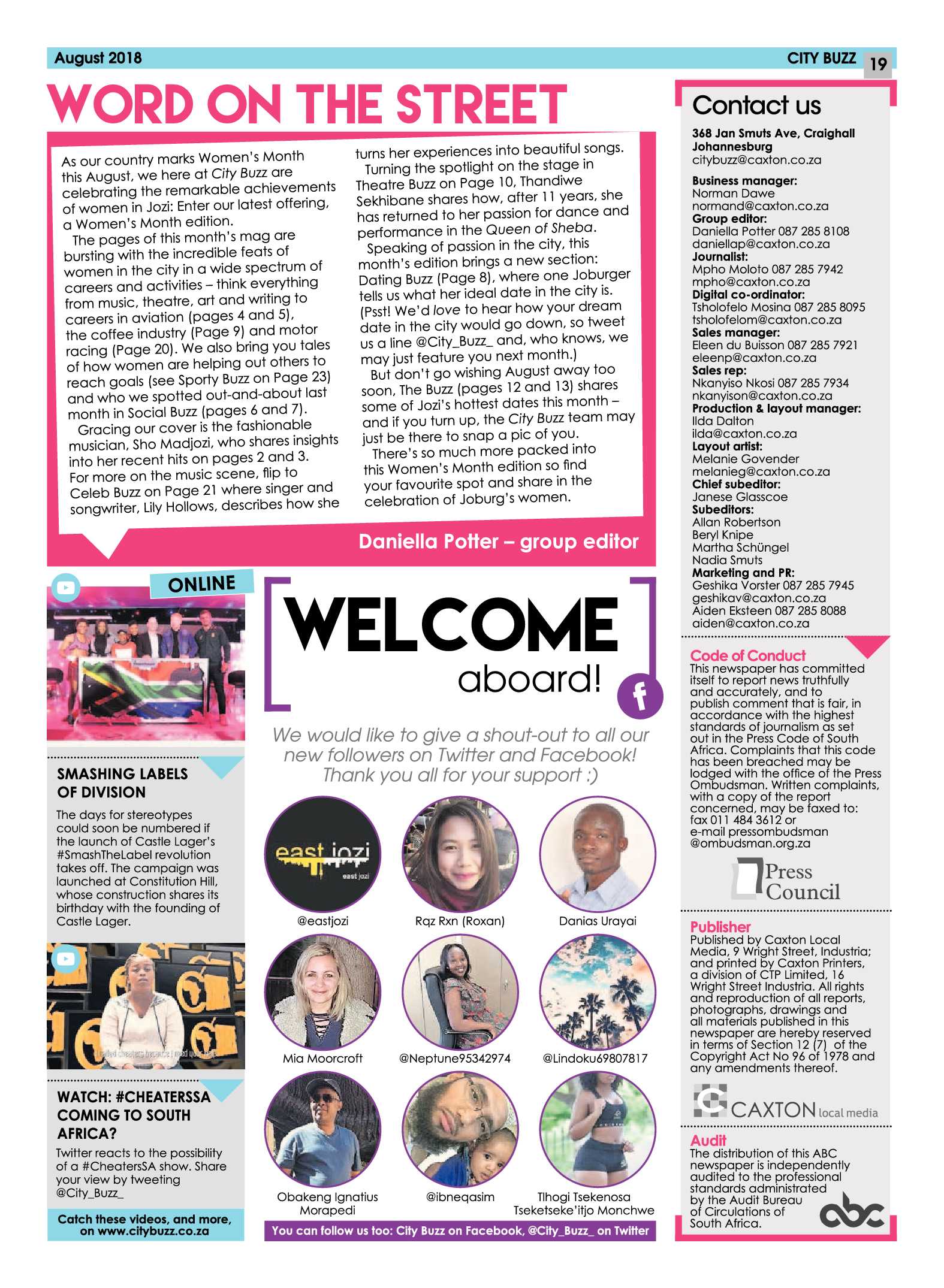 City Buzz August 2018 page 19