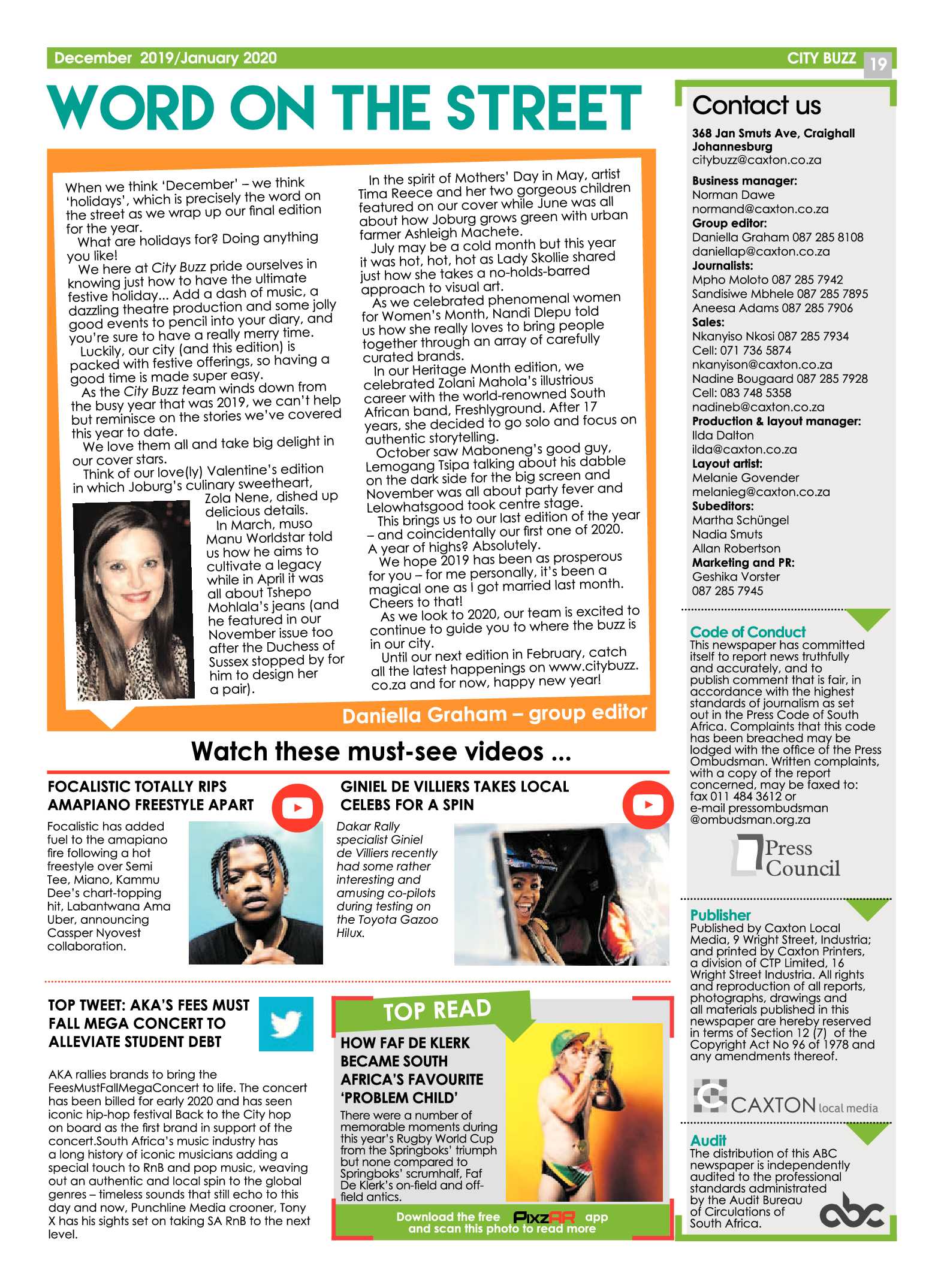 City Buzz_December 2019 page 19