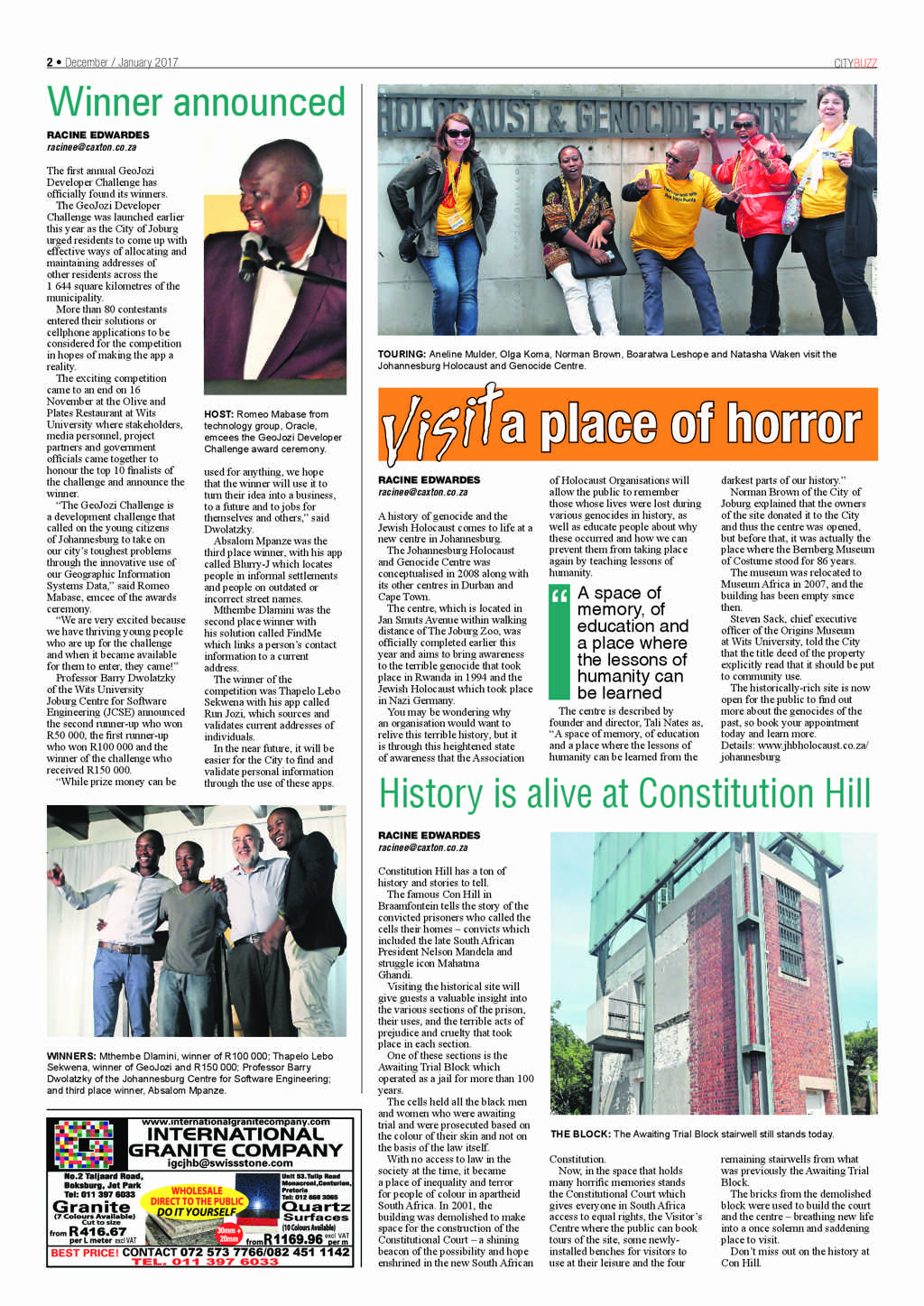 City Buzz December  2016 page 2