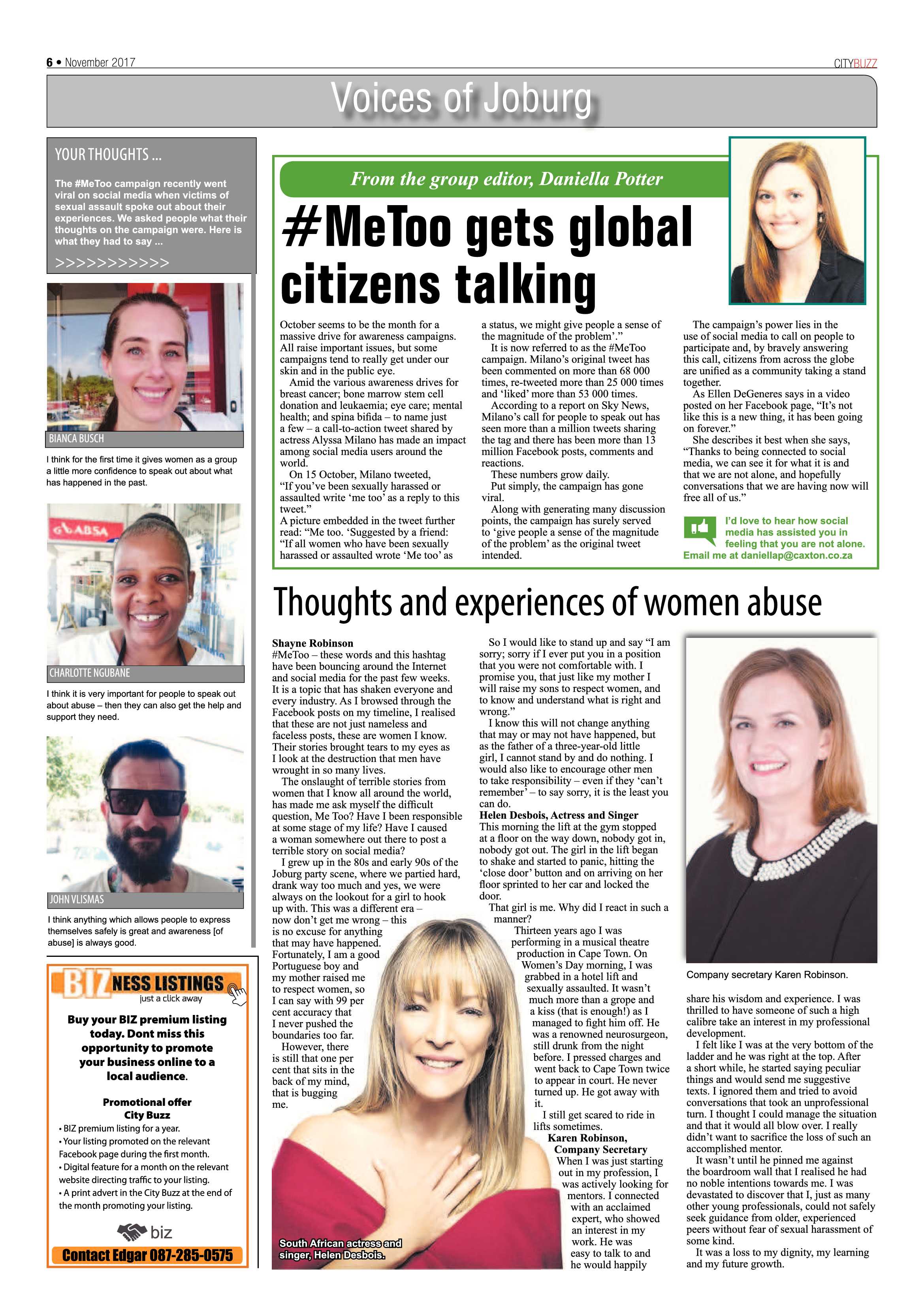 City Buzz November 2017 page 6