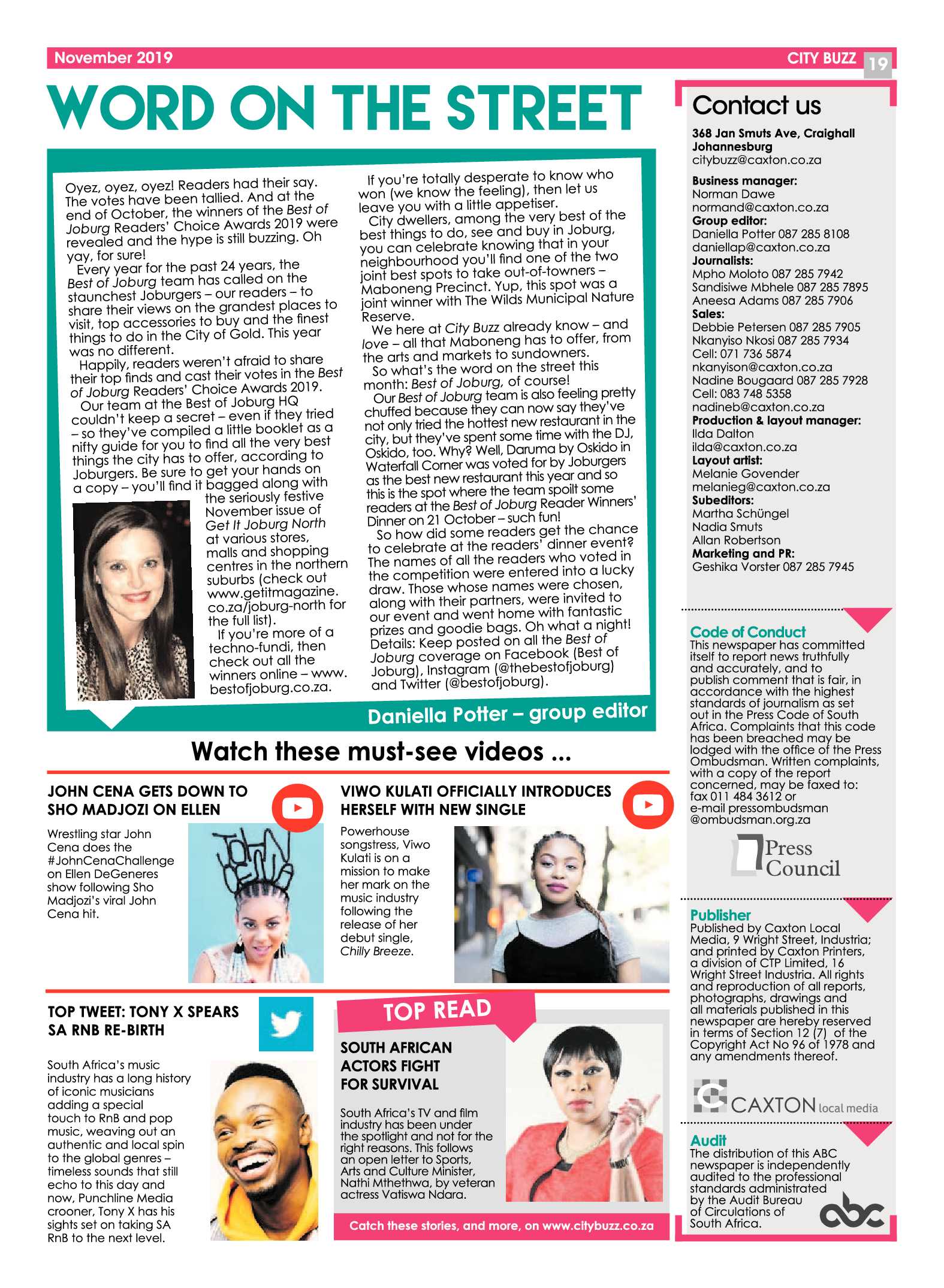City Buzz_November 2019 page 19